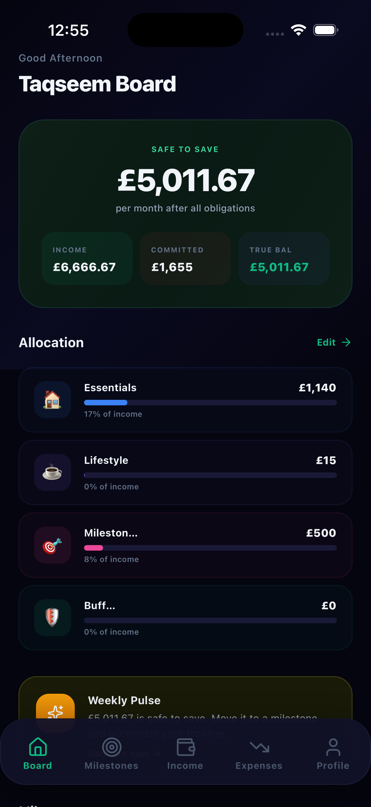 Taqseem App Screenshot
